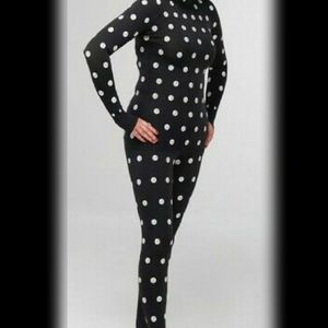 Zozo Intimates Sleepwear Adorable Goth Black White Polka Dot Pajamas 7 Poshmark